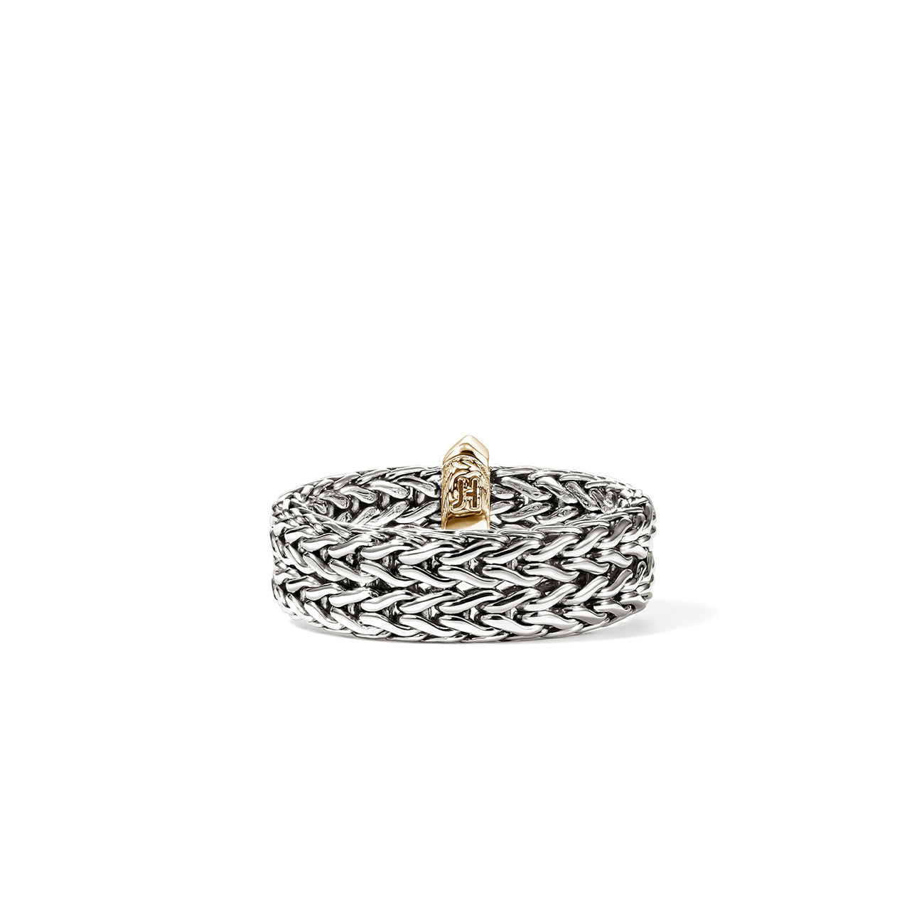 John Hardy Icon Link Two-Tone 6mm Bar Ring