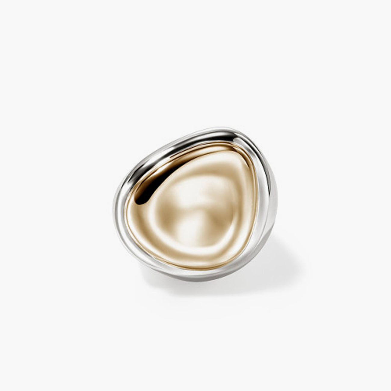 John Hardy Pebble Two-Tone Ring