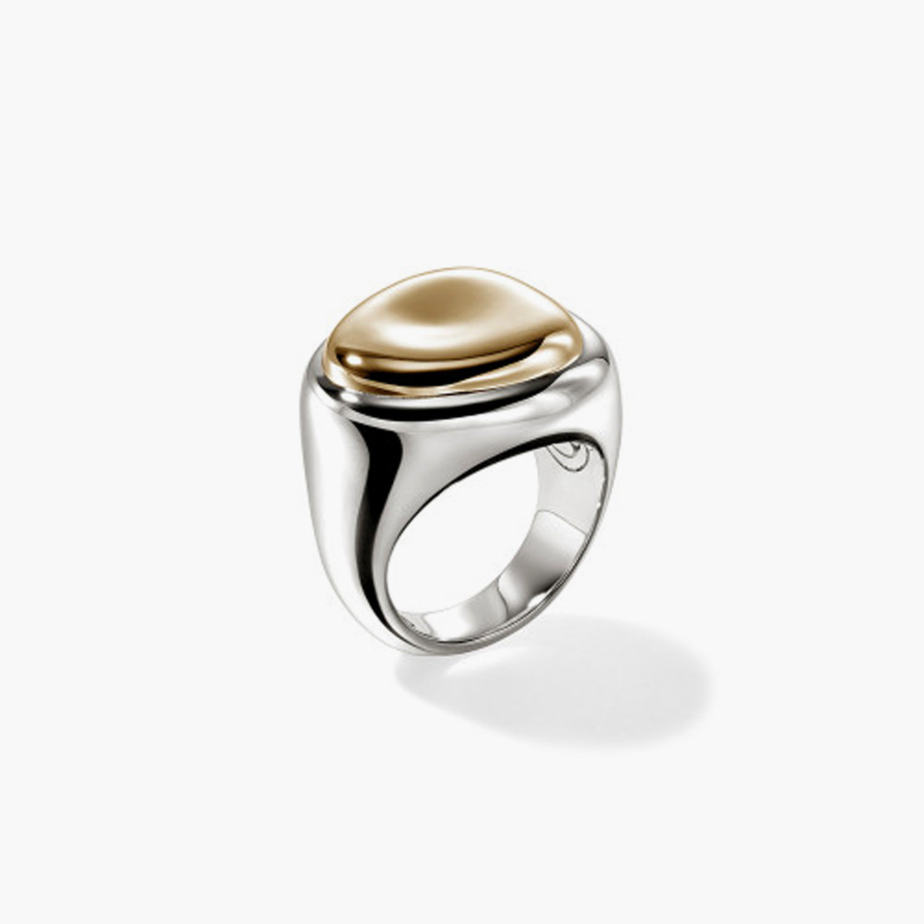 John Hardy Pebble Two-Tone Ring