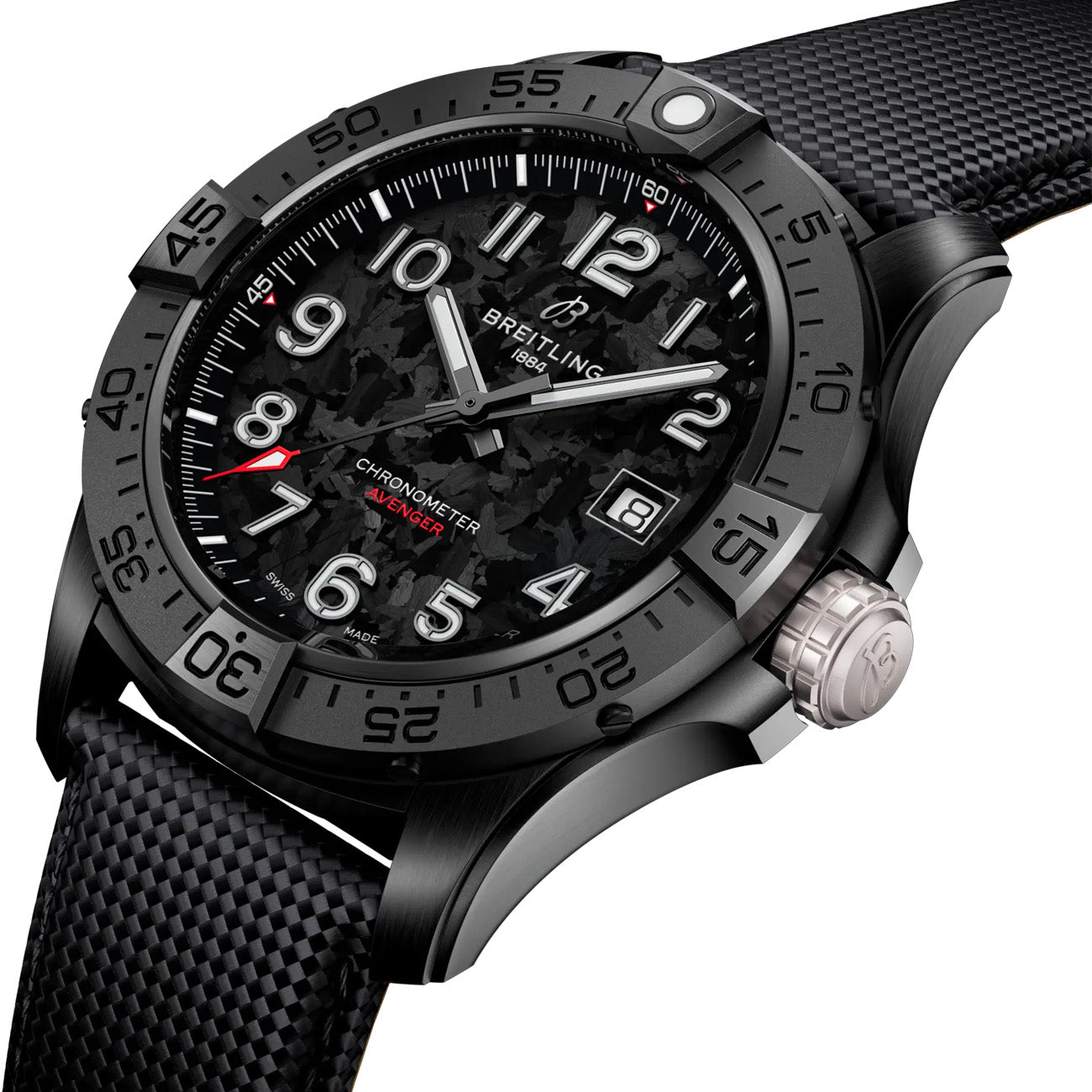 Breitling Avenger Automatic Night Mission Carbon Fiber Dial - 44mm