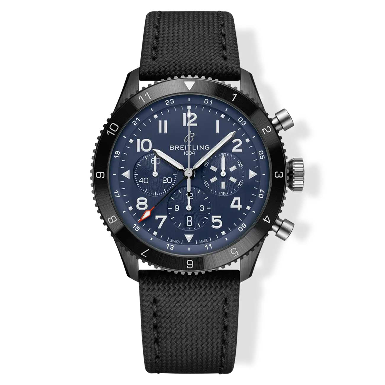 Breitling Super AVI B04 GMT Chronograph Corsair with Black Strap - 46mm