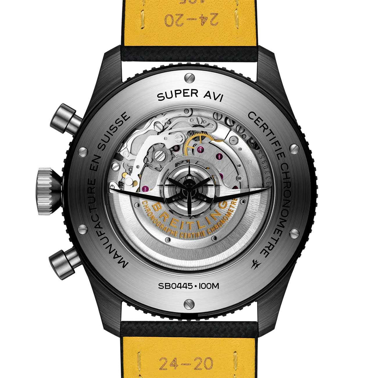 Breitling Super AVI B04 GMT Chronograph Corsair with Black Strap - 46mm