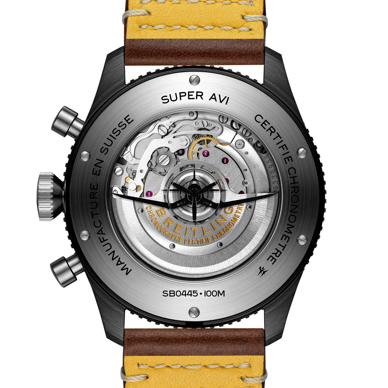 Breitling Super AVI B04 GMT Chronograph Corsair with Brown Strap - 46mm