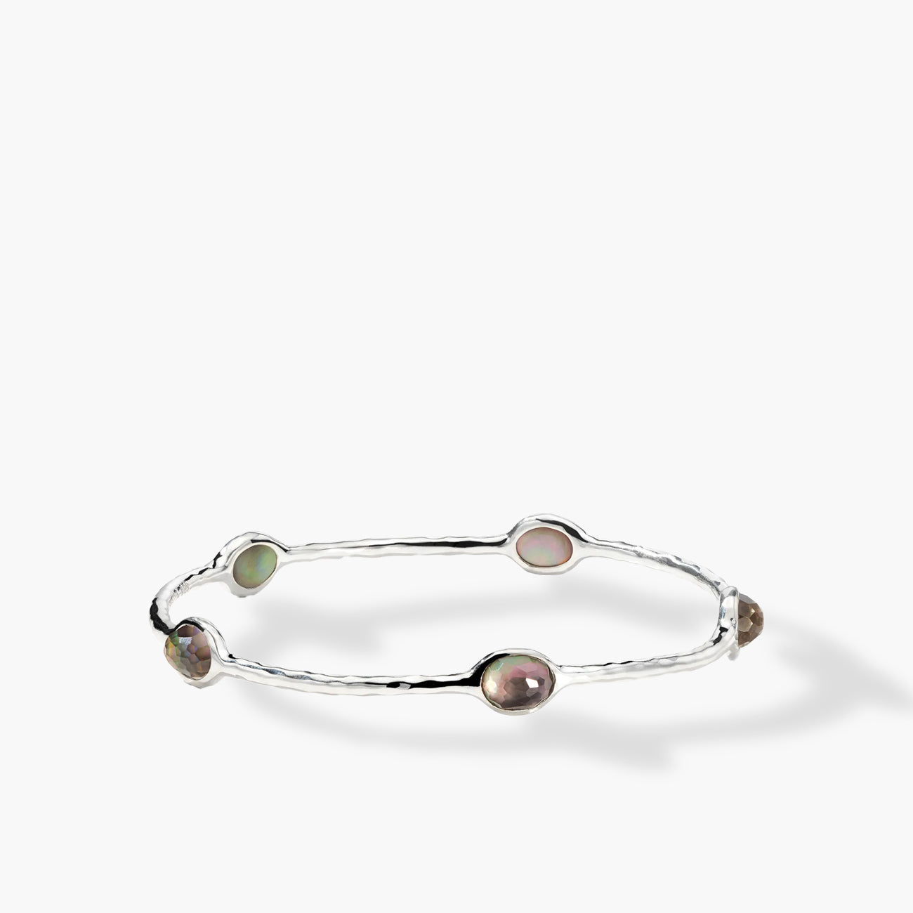 Ippolita Rock Candy 5-Stone Crystal and Black Shell Doublet Bangle