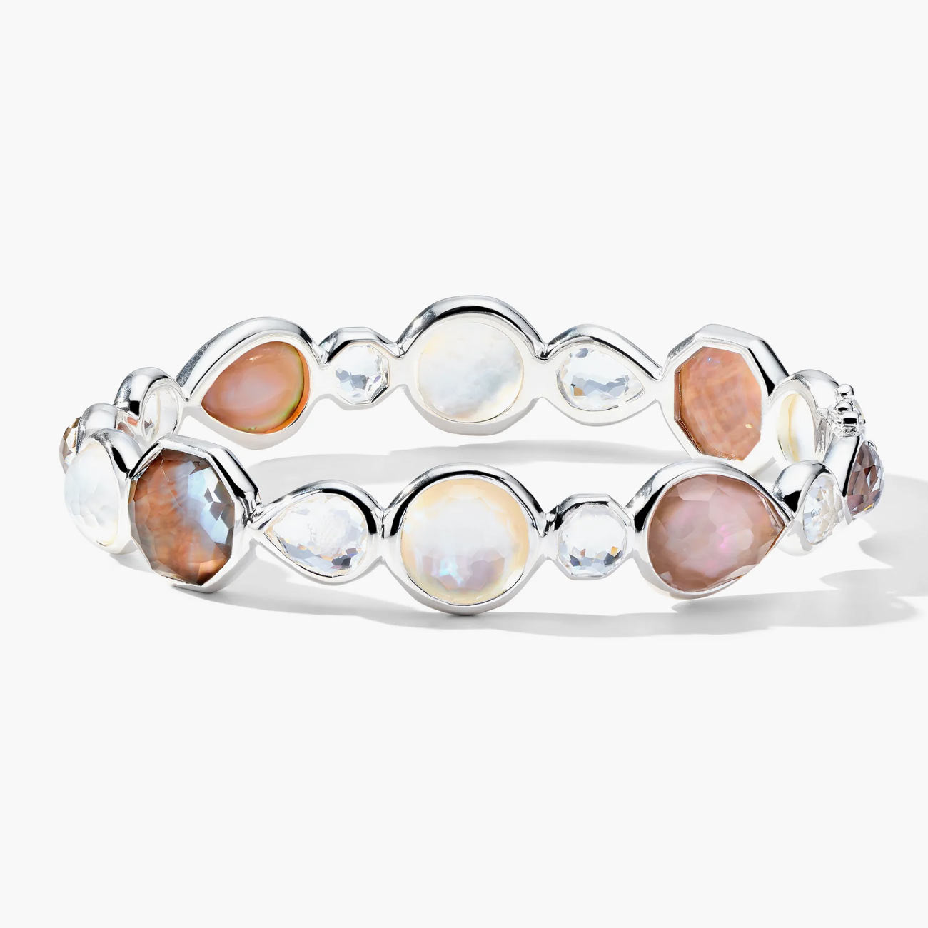 Ippolita Rock Candy Sabbia Multi-Stone Hinged Bangle