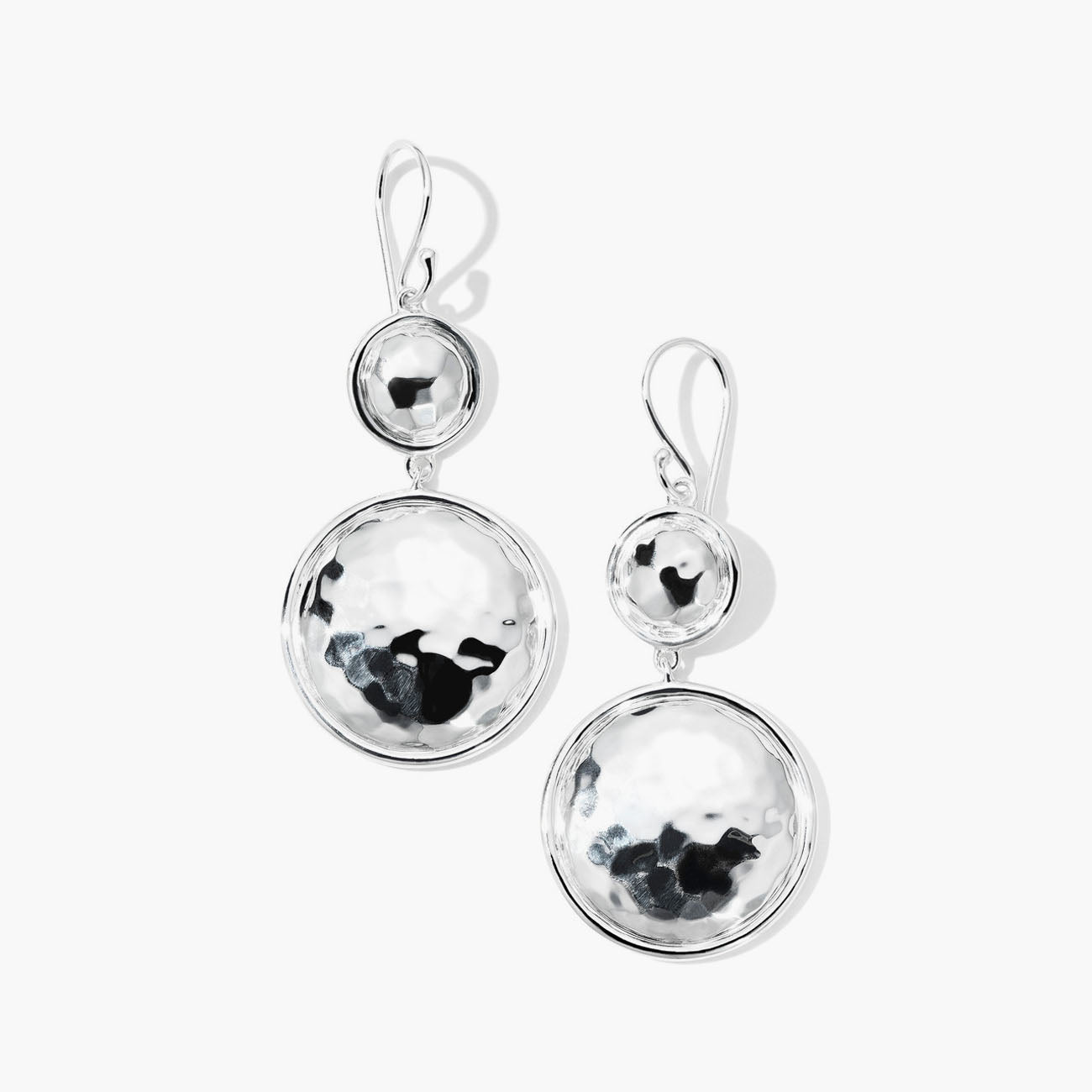 Ippolita Classico Medium Hammered Snowman Drop Earrings