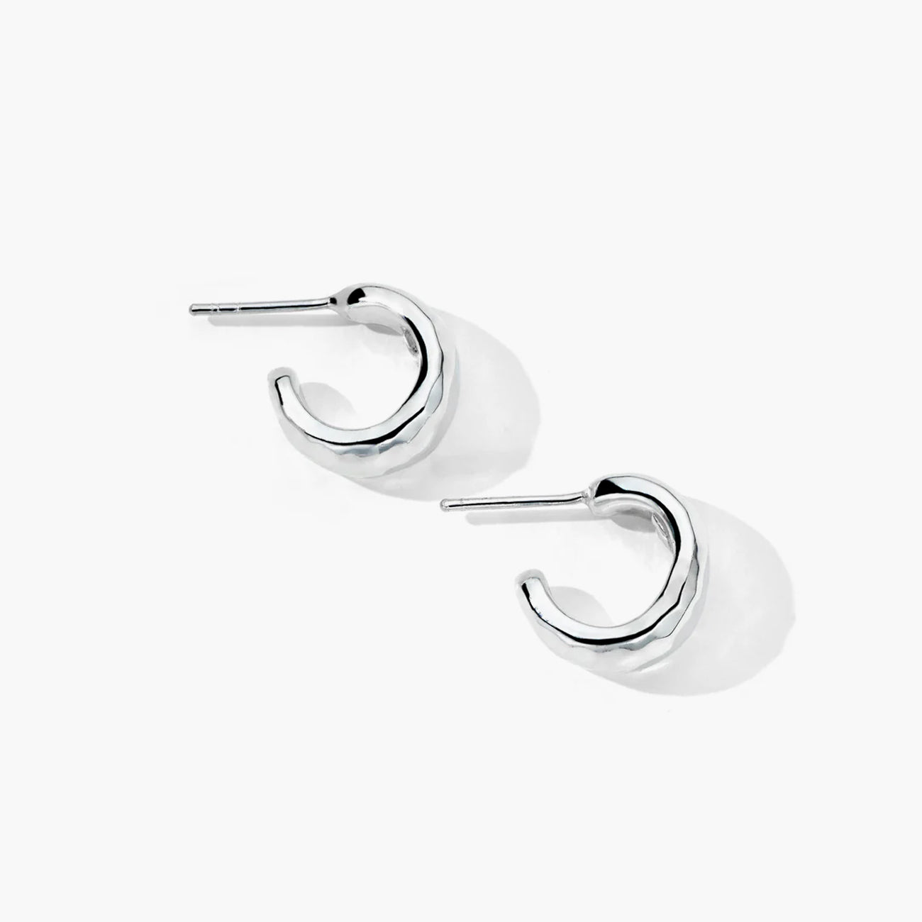 Ippolita Classico Huggie Hammered Hoop Earrings