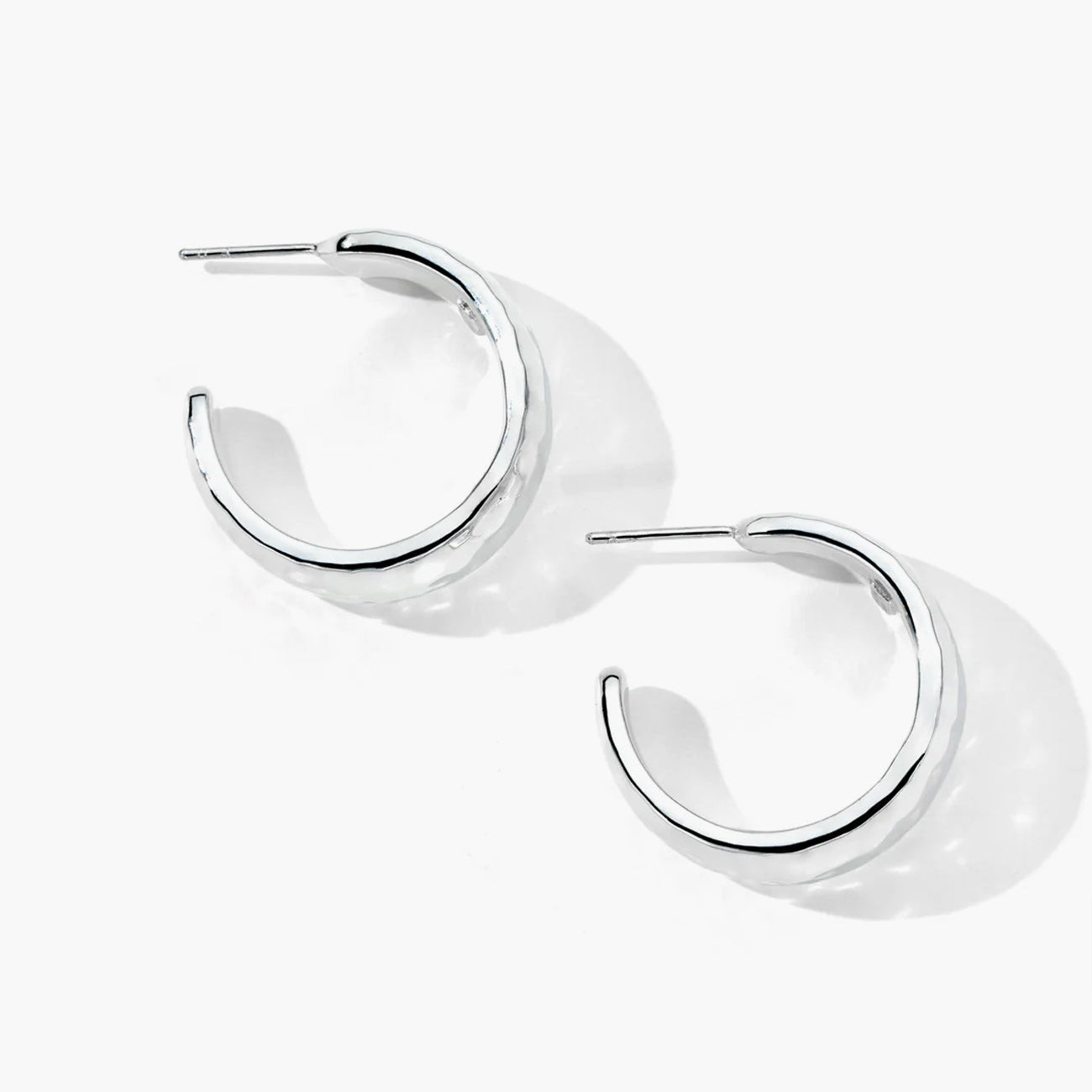 Ippolita Classico #2 Small Huggie Hammered Hoop Earrings