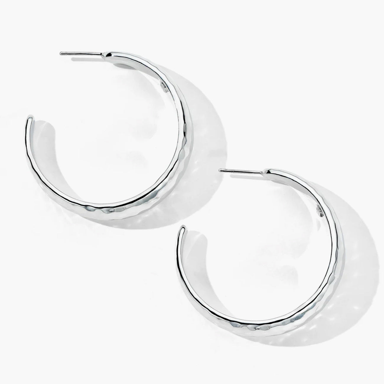 Ippolita Classico #3 Medium Hammered Hoop Earrings