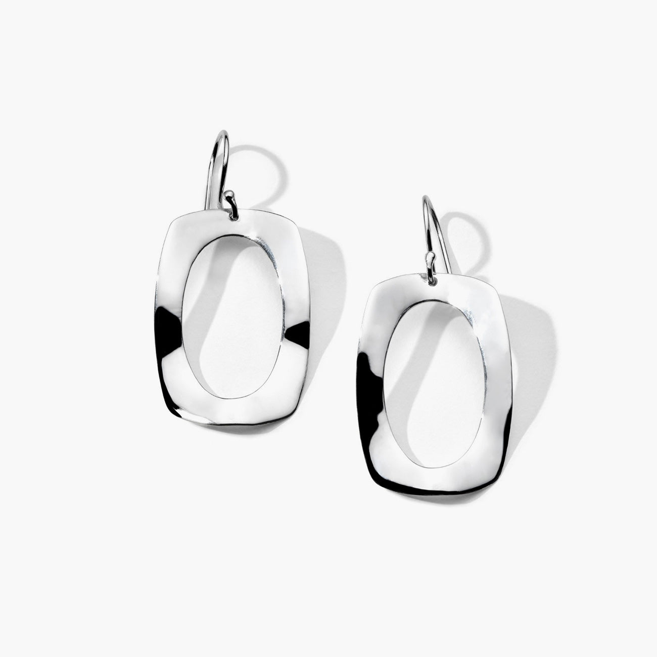 Ippolita Classico Rounded Rectangle Wavy Frame Drop Earrings