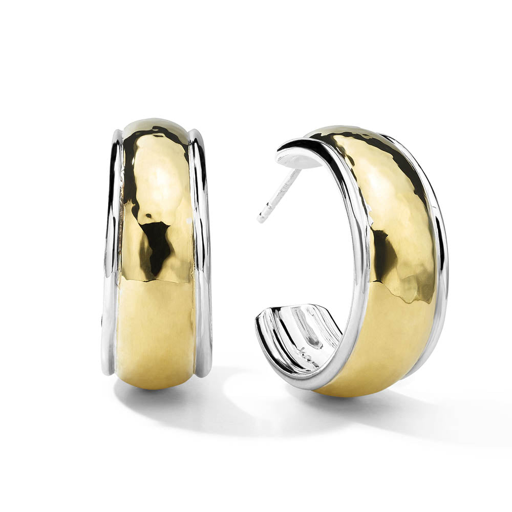Ippolita Chimera Classico Two Tone Dome Hoop Earrings
