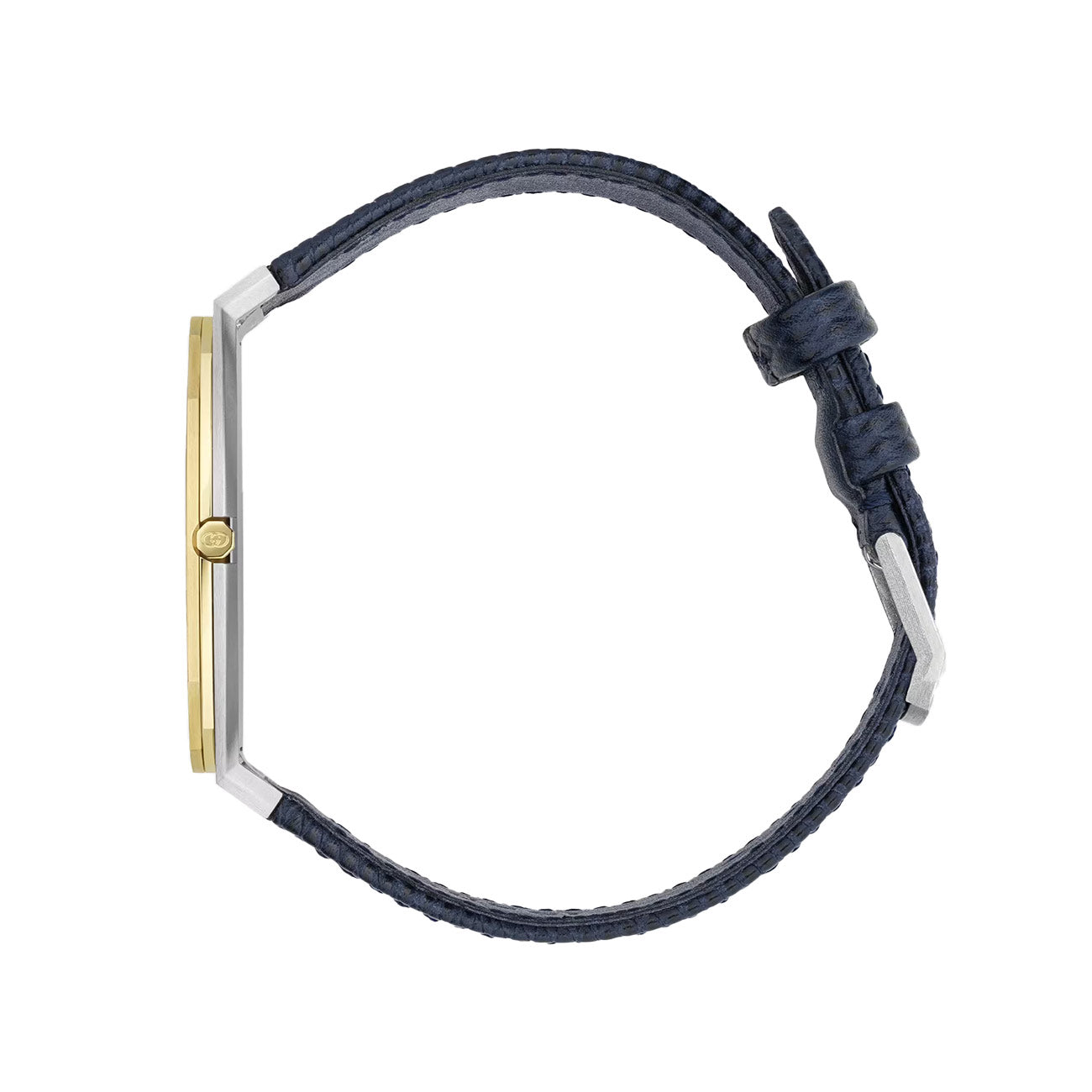 Gucci 25H Two-Tone Watch with Blue Leather Strap - 38mm