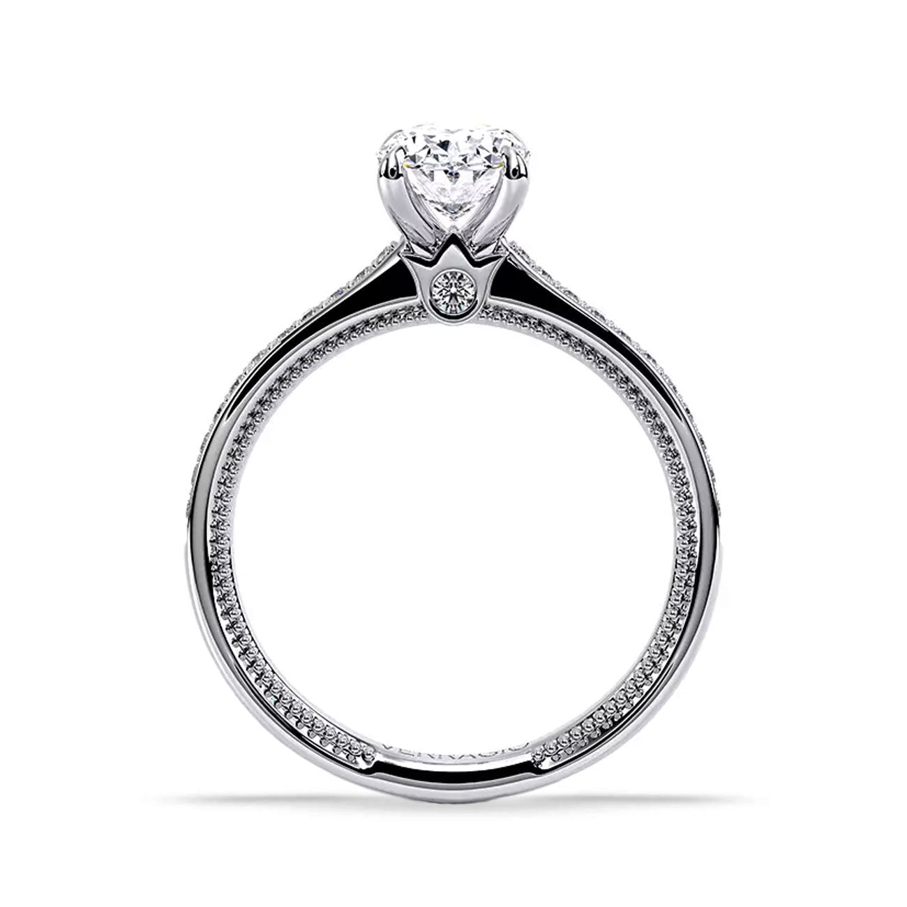 Verragio Renaissance Oval Pave Engagement Ring Setting