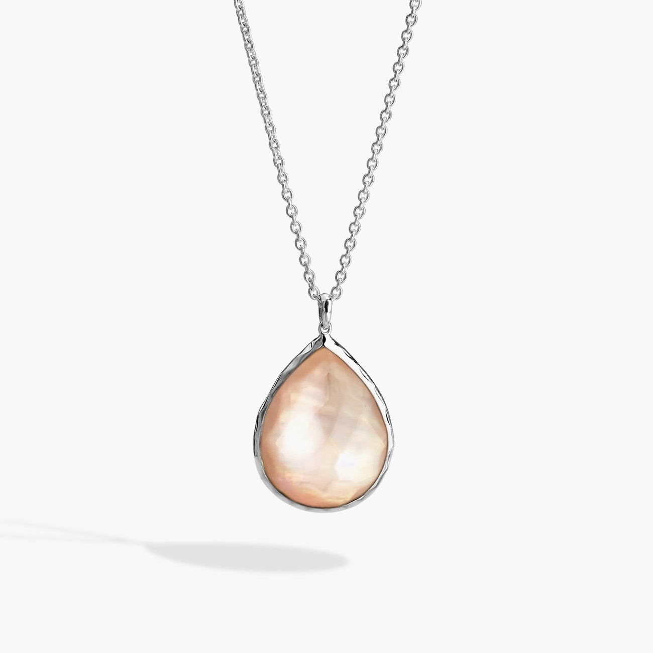 Ippolita Rock Candy Large Brown Shell Doublet Teardrop Pendant Necklace