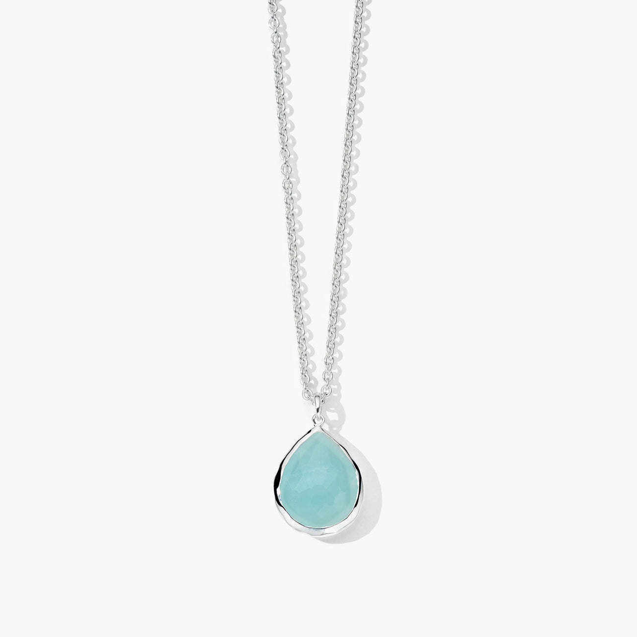 Ippolita Rock Candy Mini Blue Quartz Teardrop Pendant Necklace