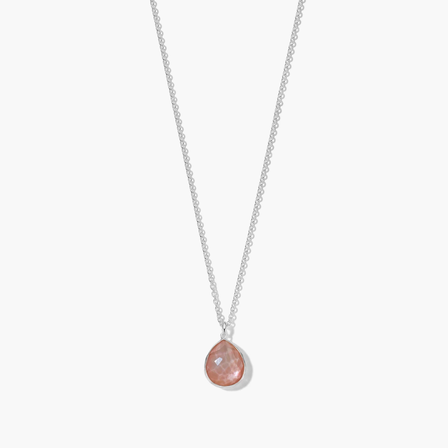 Ippolita Rock Candy Mini Brown Shell Doublet Teardrop Pendant Necklace