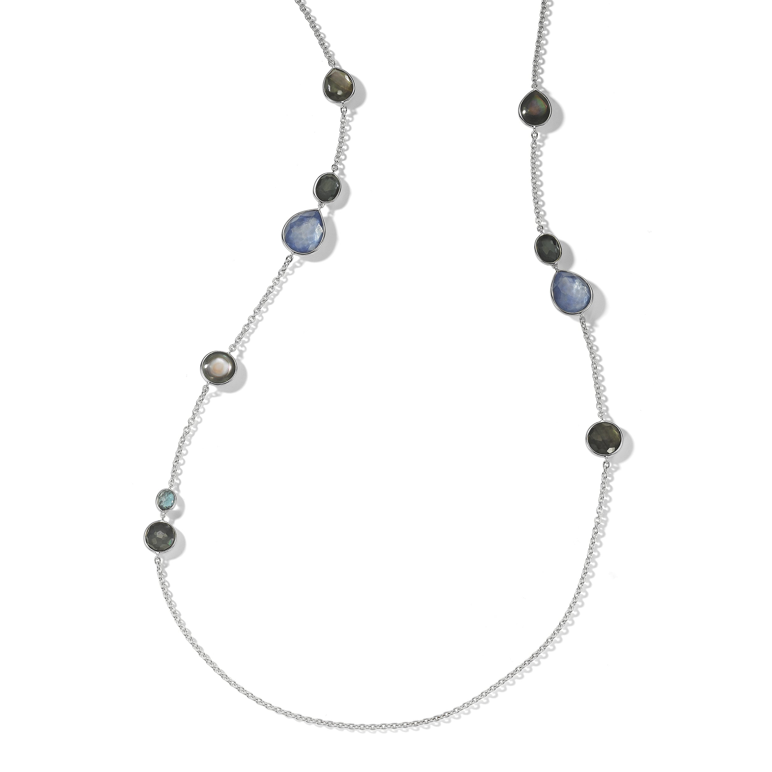 Ippolita Rock Candy Long Eclipse Blue Station Necklace