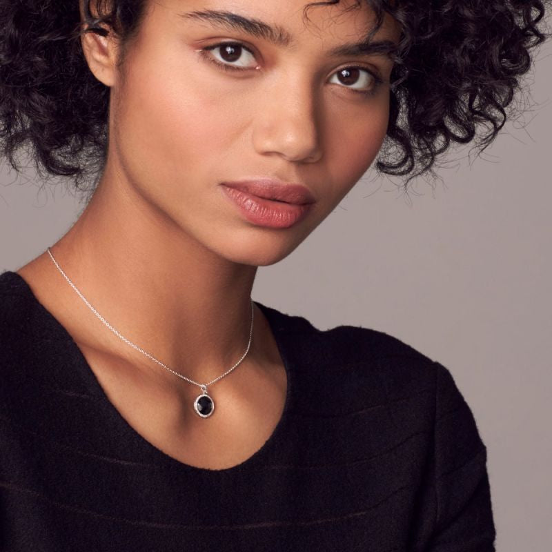 Ippolita Lollipop Hematite Diamond Necklace