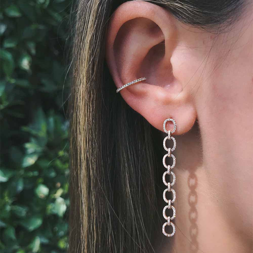 EF Collection Diamond Ear Cuff