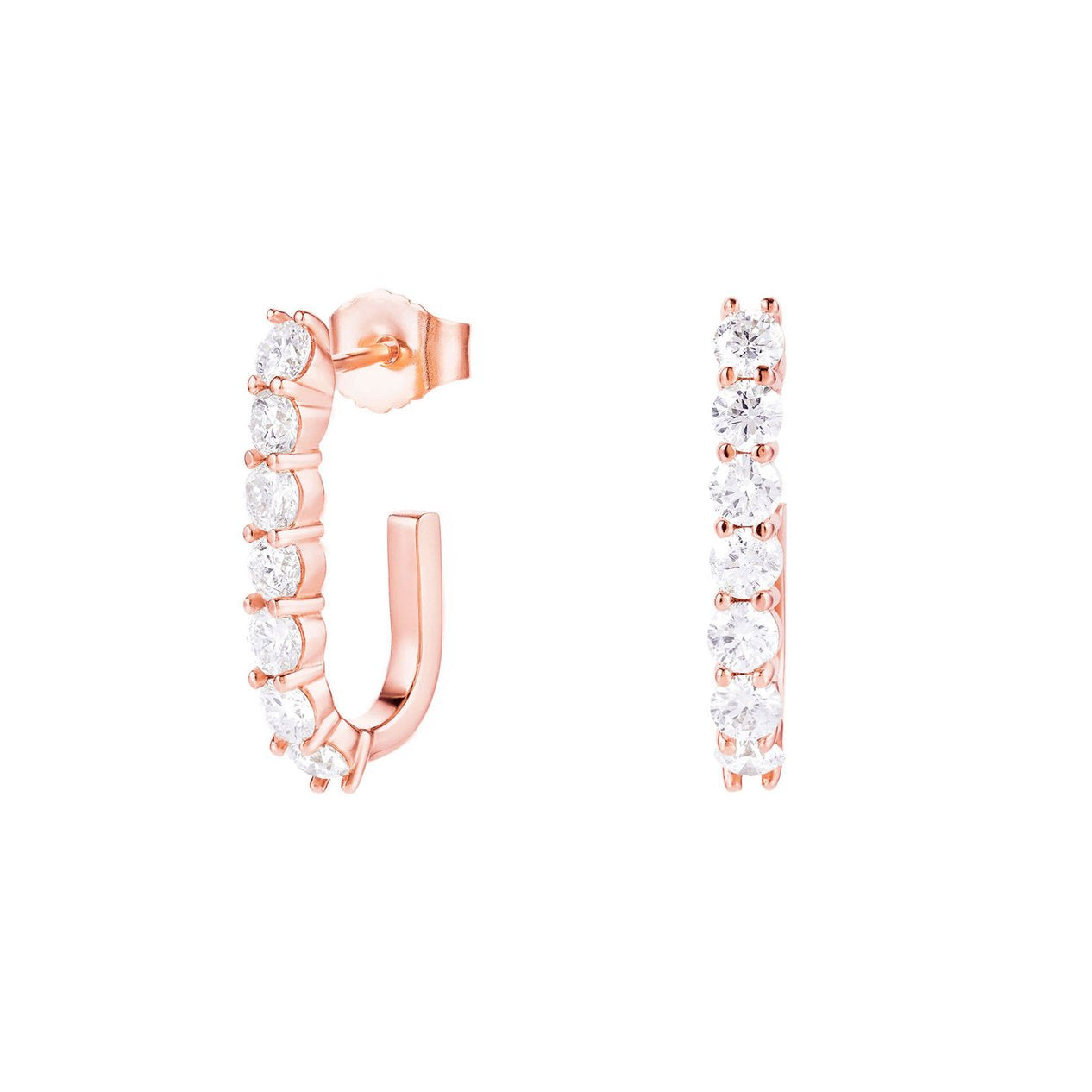 Carbon & Hyde Sparkler Pin Diamond Earrings