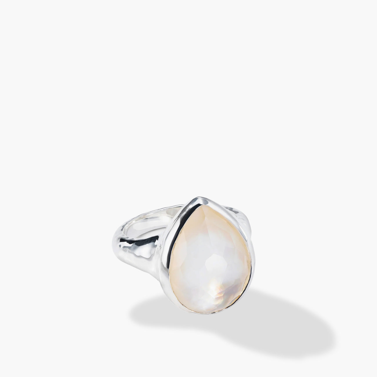 Ippolita Rock Candy Medium Teardrop Crystal and Mother-of-Pearl Doublet Ring