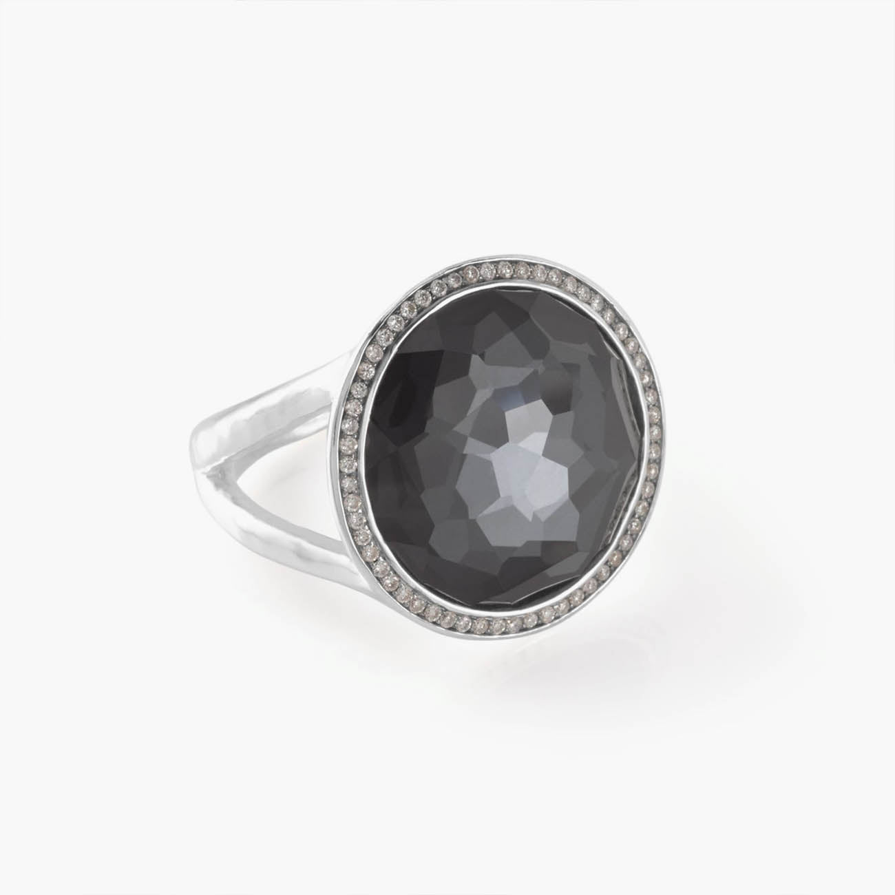 Ippolita Lollipop Medium Ring in Sterling Silver with Diamonds