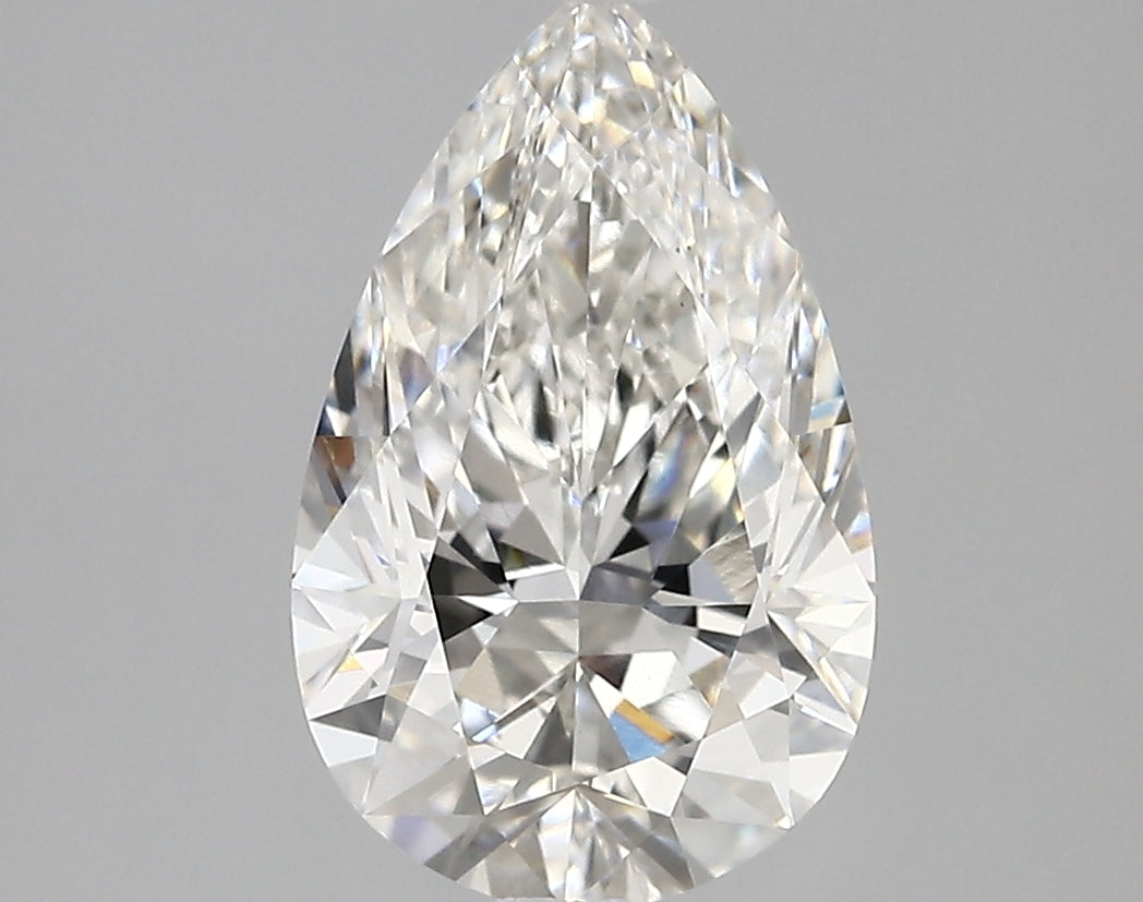 Diamond Lab Grown Pear 2.61ct VVS1