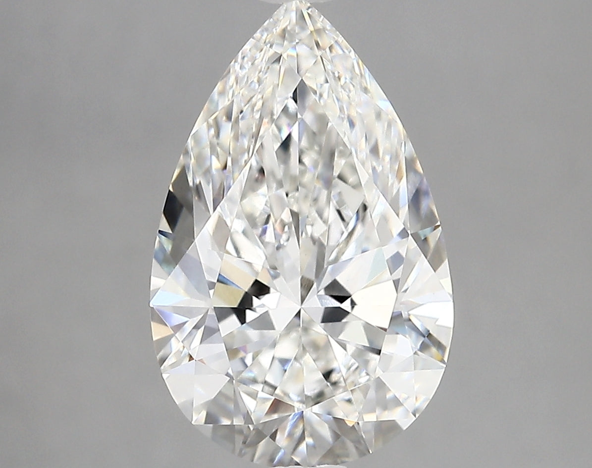 Diamond Lab Grown Pear 3.76ct VVS2