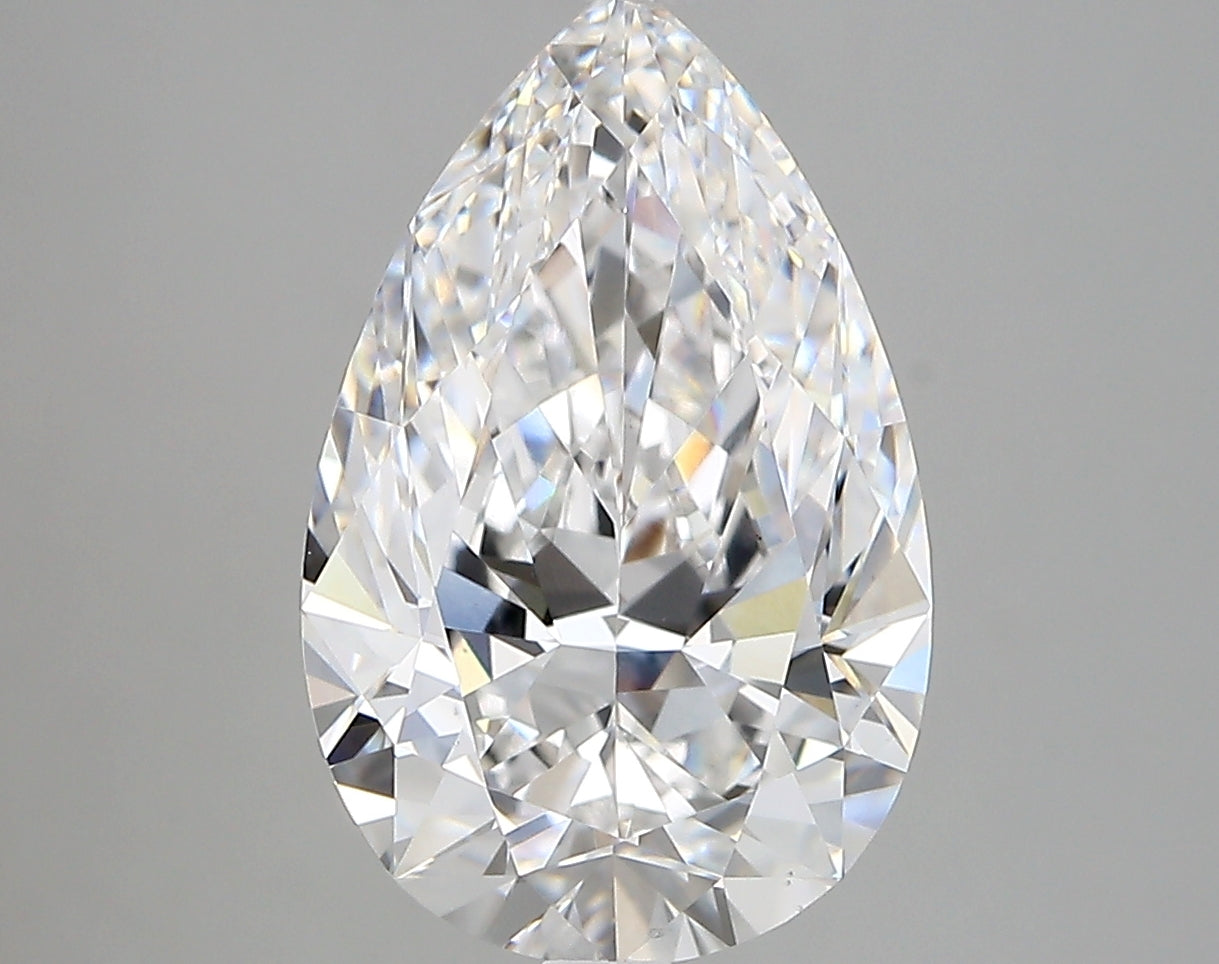 Diamond Lab Grown Pear 4.12ct VS1