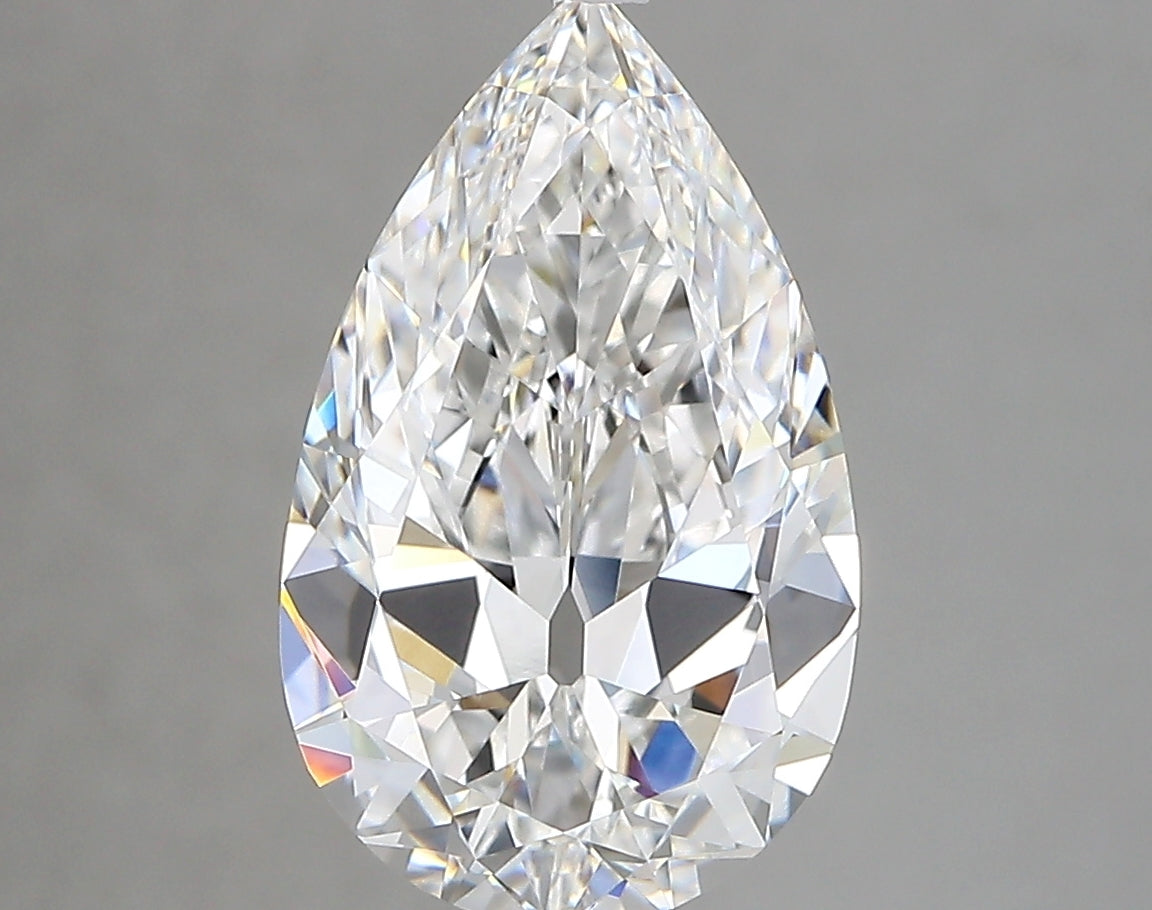 Diamond Lab Grown Pear 3.35ct VVS2