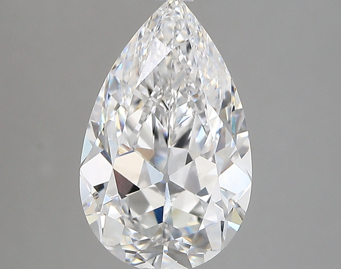 Diamond Lab Grown Pear 3.19ct VVS2