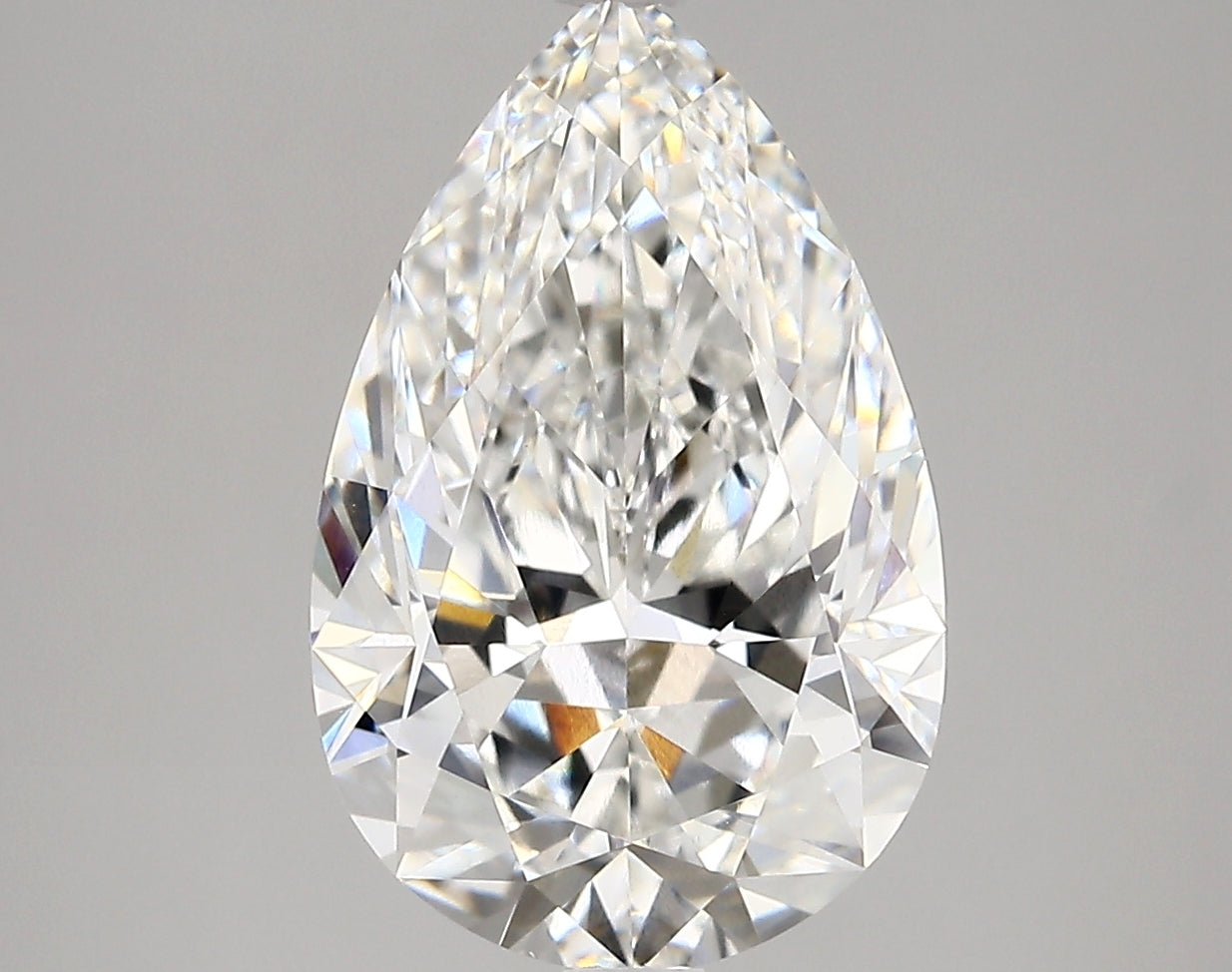 Diamond Lab Grown Pear 4.24ct VVS2