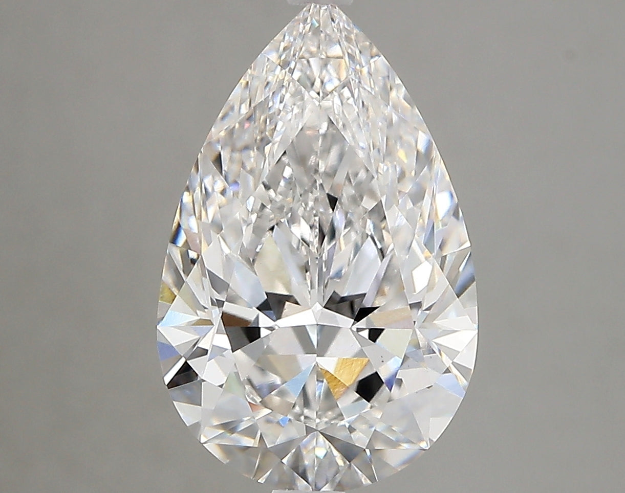 Diamond Lab Grown Pear 4.06ct VS1