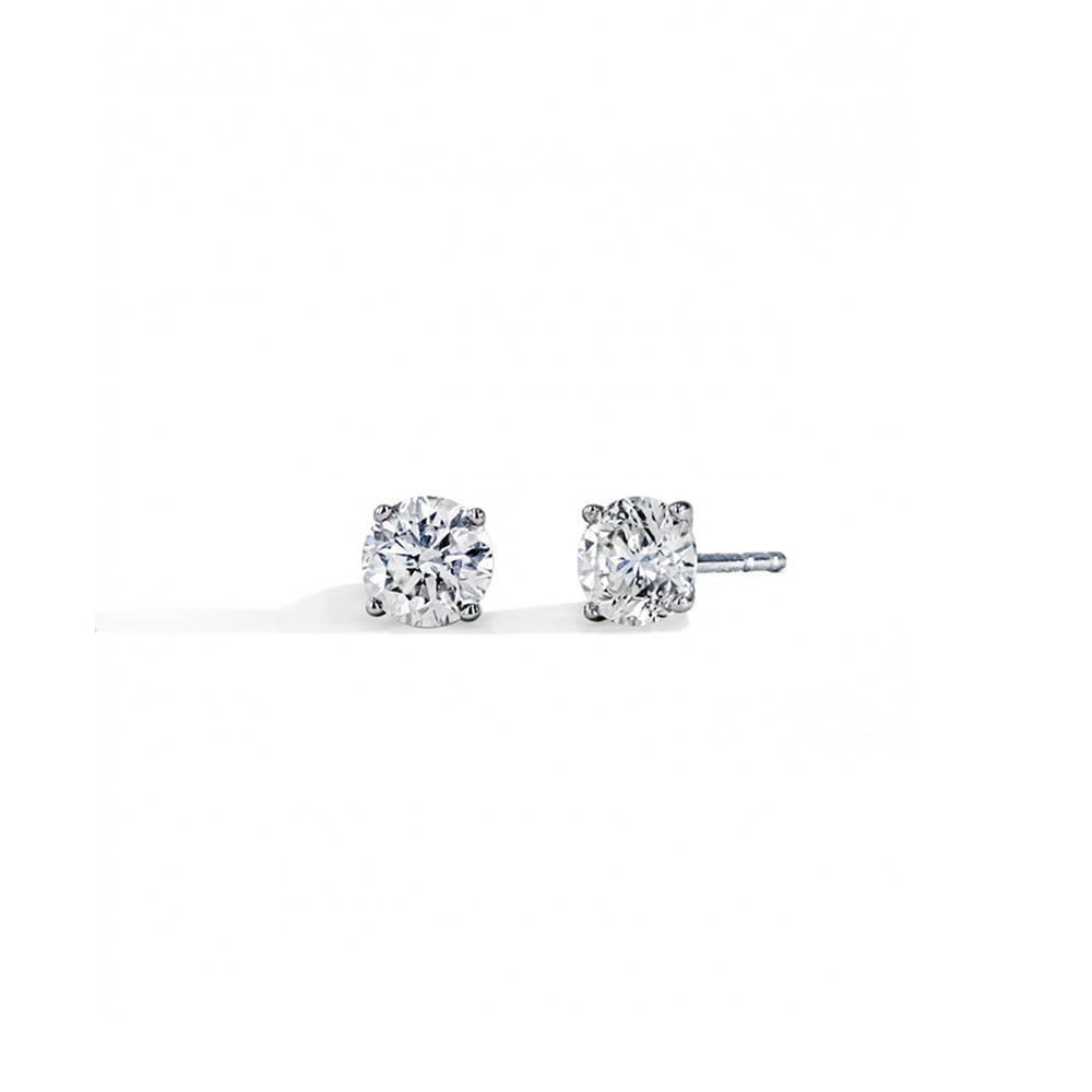 Lab Grown Diamond studs set in 14k White Gold - 1.50 carat total weight