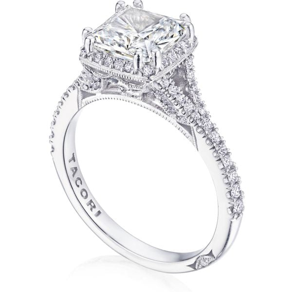 Tacori Dantela Princess Cut Bloom with Split Shank