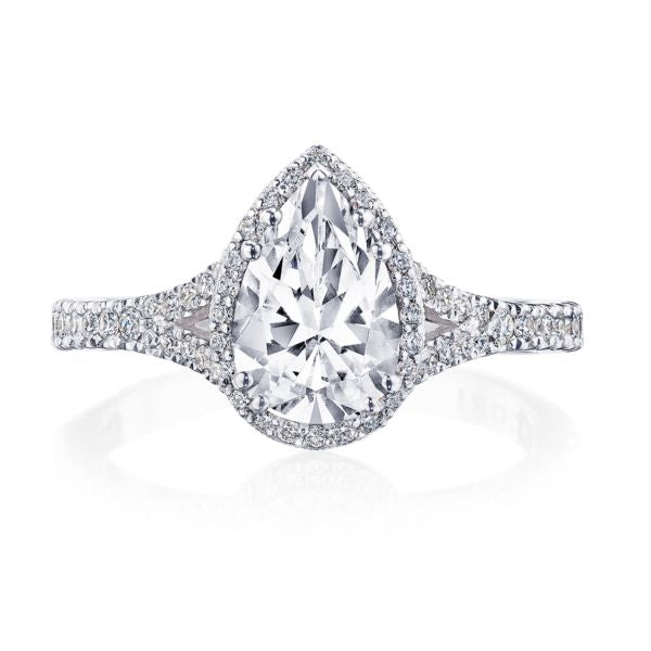 Tacori Dantela Pear Shape Bloom with Split Shank