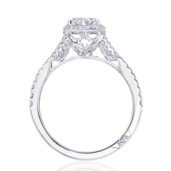 Tacori Dantela Emerald Cut Bloom with Split Shank