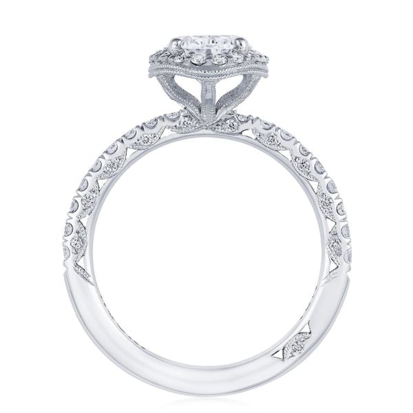 Tacori Petite Crescent Oval Bloom Diamond Engagement Ring Setting