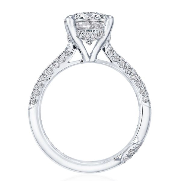 Tacori RoyalT Oval Pavé Diamond Engagement Ring Setting