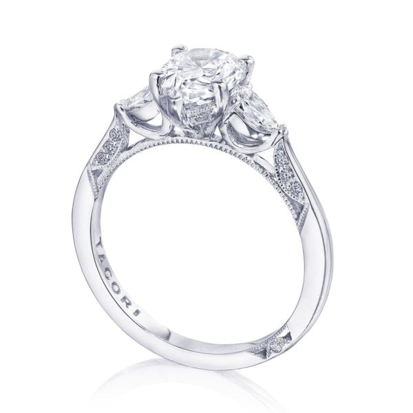 Tacori Simply Tacori Pear Diamond Side Stone Engagement Ring Setting