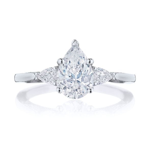 Tacori Simply Tacori Pear Diamond Side Stone Engagement Ring Setting
