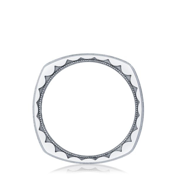 Tacori 136-6B 6mm Mixed Finish Brushed Squared Platinum Men's Wedding Band