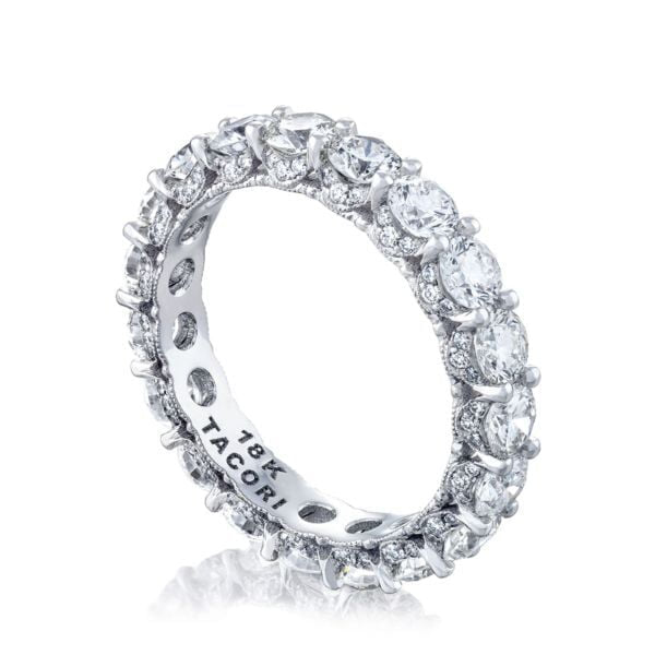 Tacori RoyalT Round Diamond Crescent Eternity Band