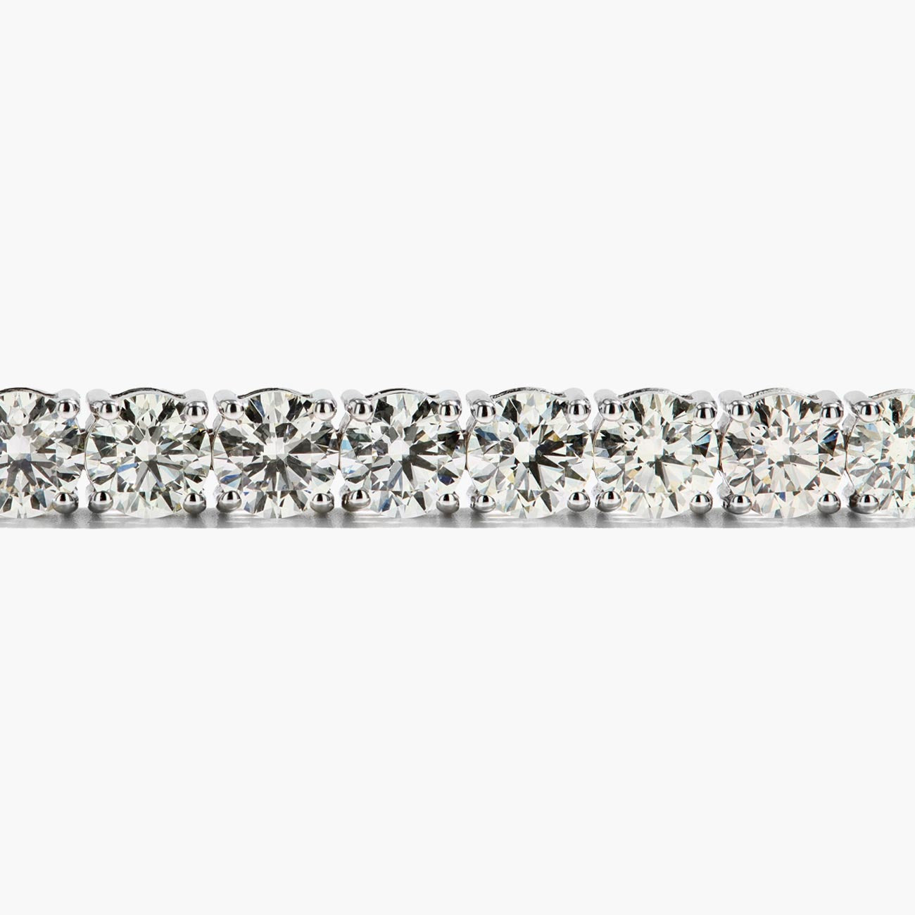21 Carat Diamond Tennis Bracelet in 18K White Gold