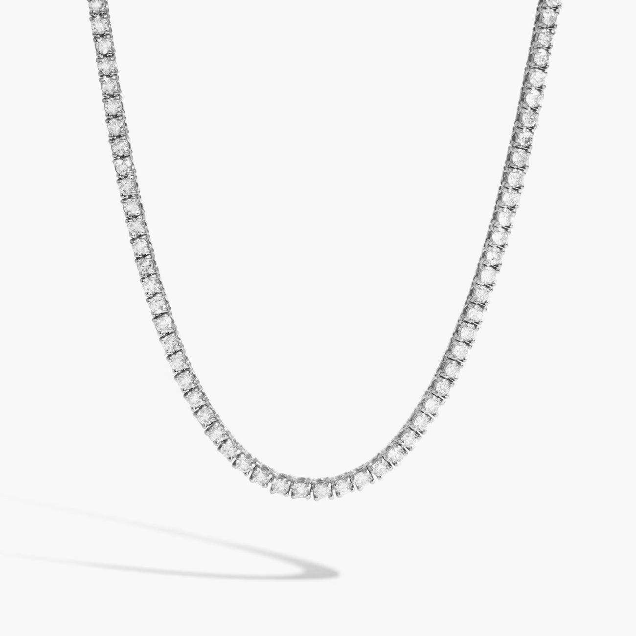 3 Carat Halfway Diamond Tennis Necklace