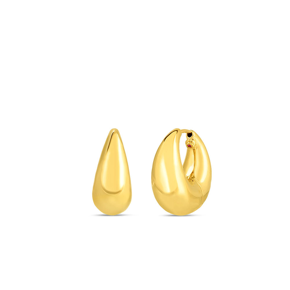 Roberto Coin 18K Gold Thick Huggie Earrings