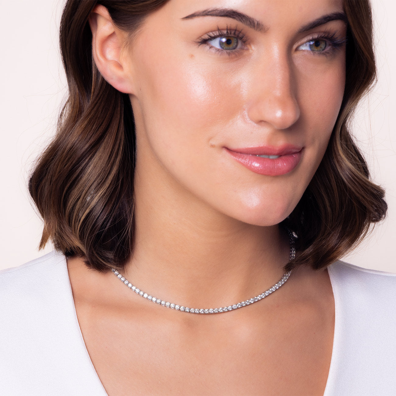 12 Carat Diamond Tennis Necklace