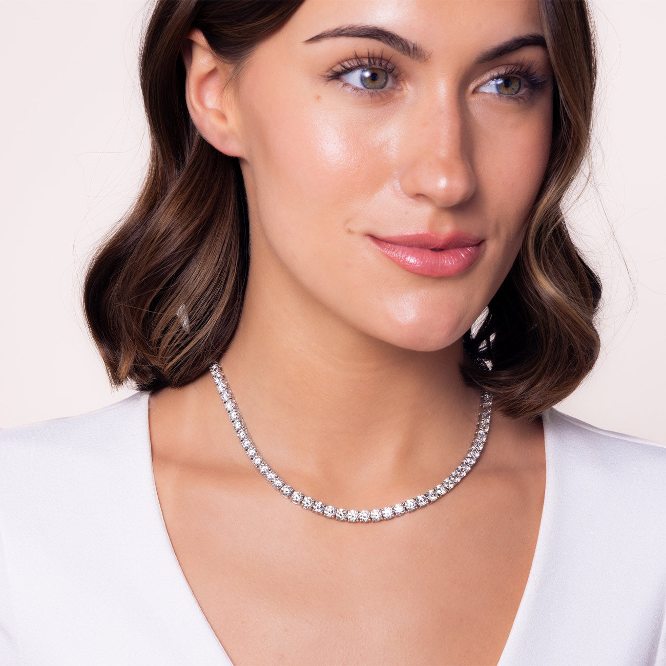 42 Carat Diamond Tennis Necklace