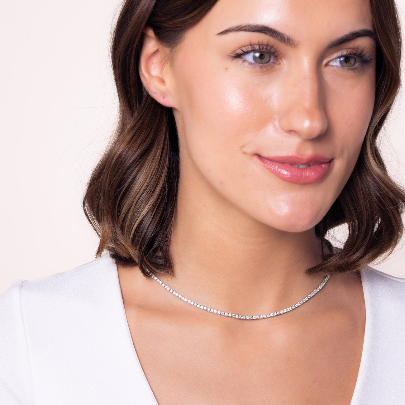 7 Carat Diamond Tennis Necklace