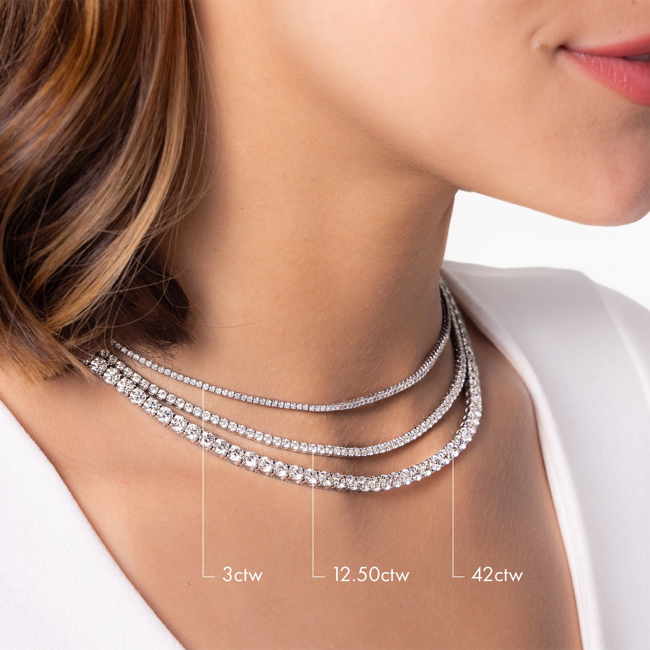 7 Carat Diamond Tennis Necklace